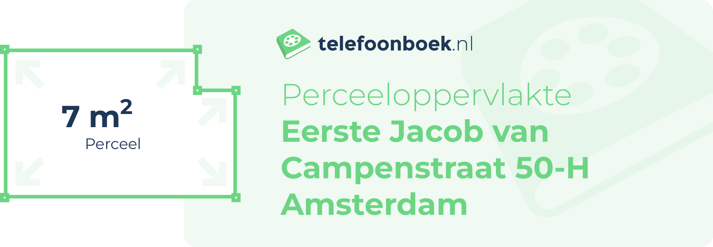 Perceeloppervlakte Eerste Jacob Van Campenstraat 50-H Amsterdam