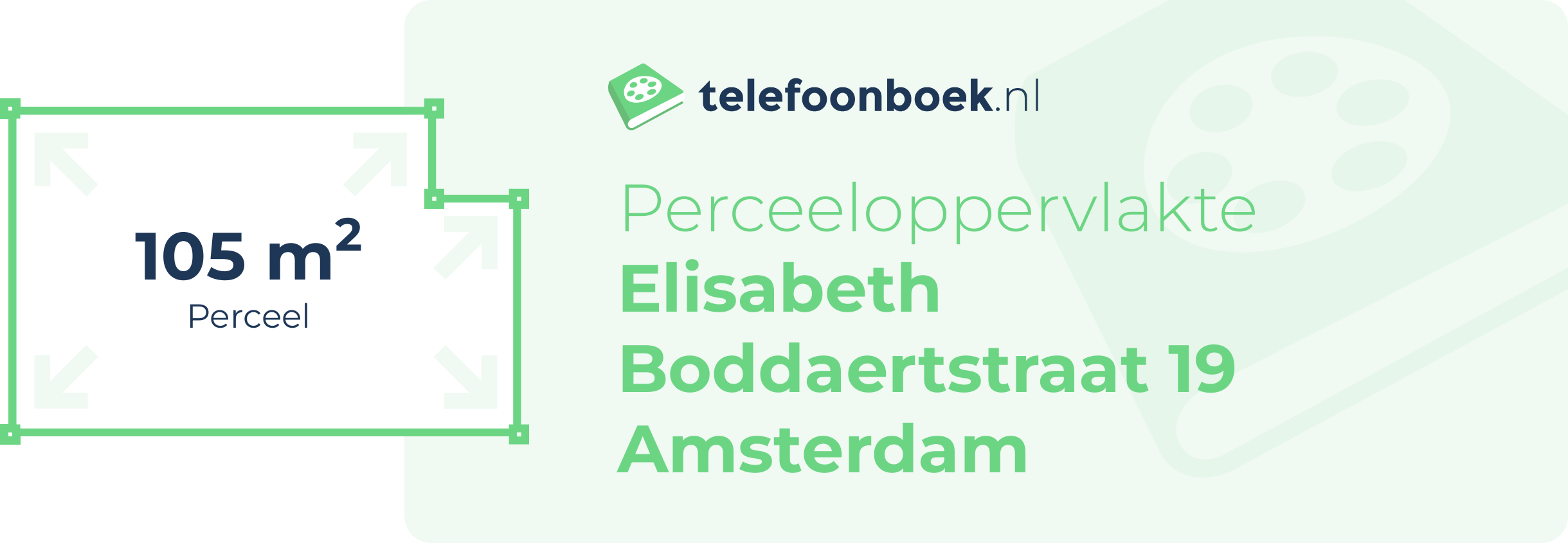 Perceeloppervlakte Elisabeth Boddaertstraat 19 Amsterdam