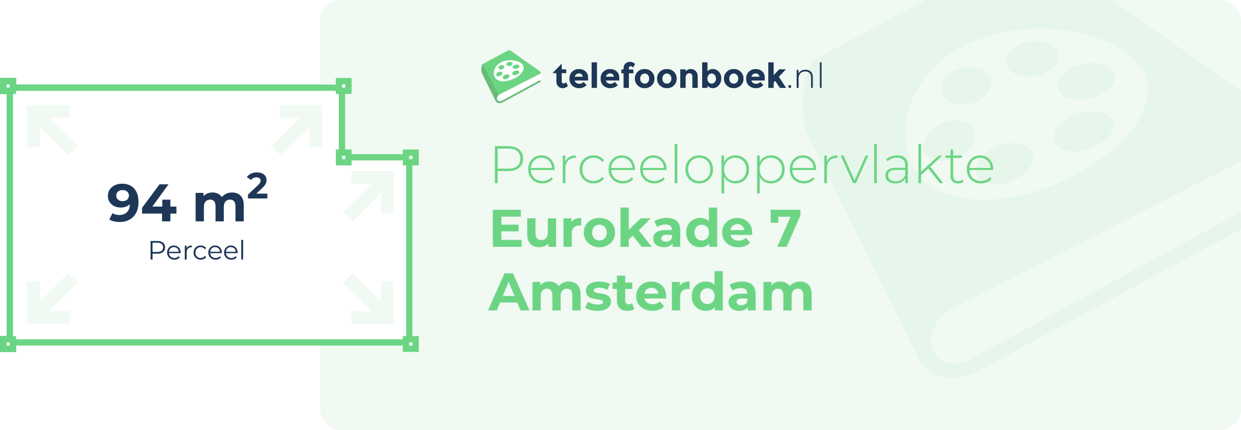 Perceeloppervlakte Eurokade 7 Amsterdam