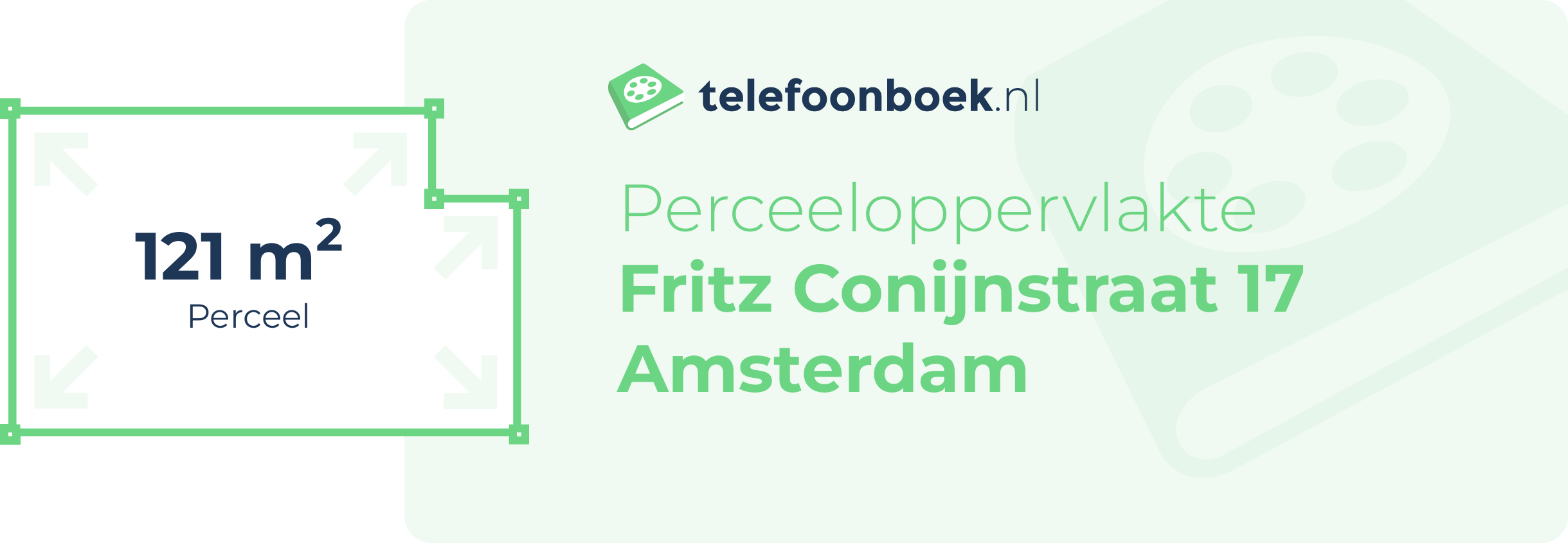 Perceeloppervlakte Fritz Conijnstraat 17 Amsterdam