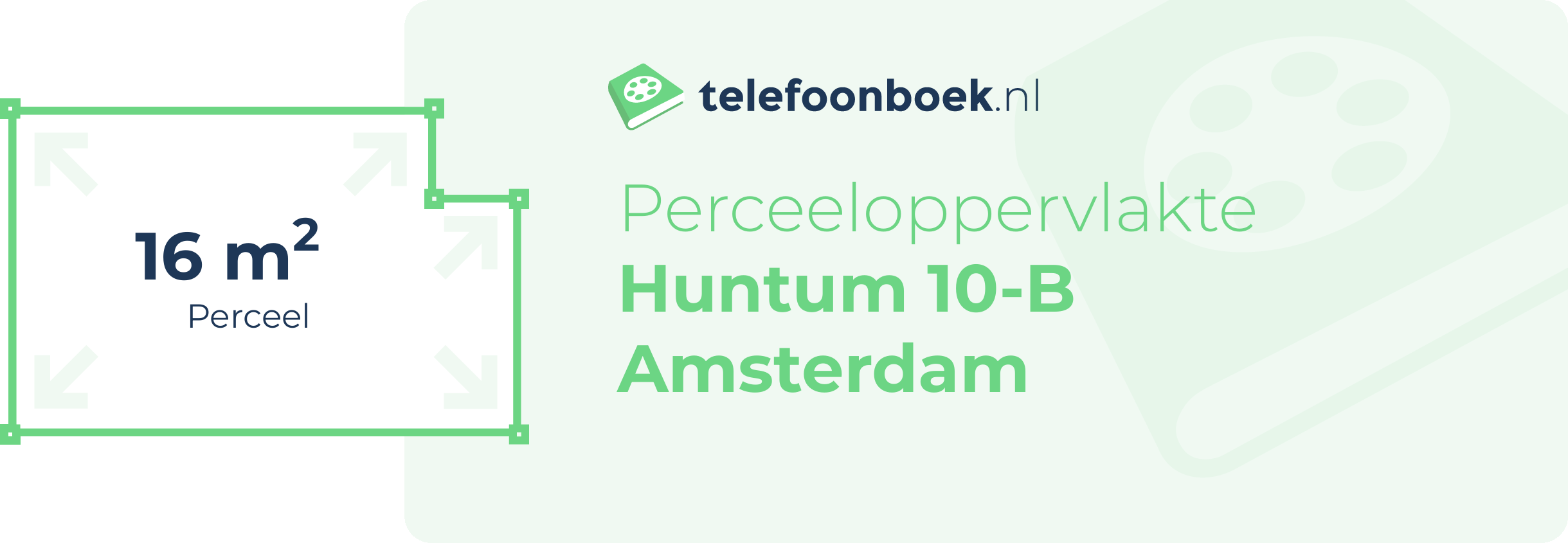 Perceeloppervlakte Huntum 10-B Amsterdam