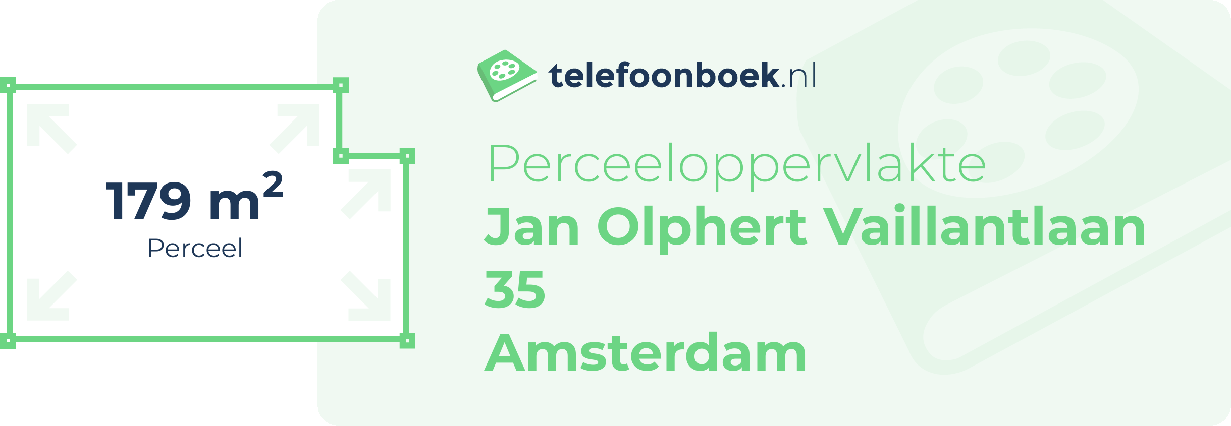 Perceeloppervlakte Jan Olphert Vaillantlaan 35 Amsterdam