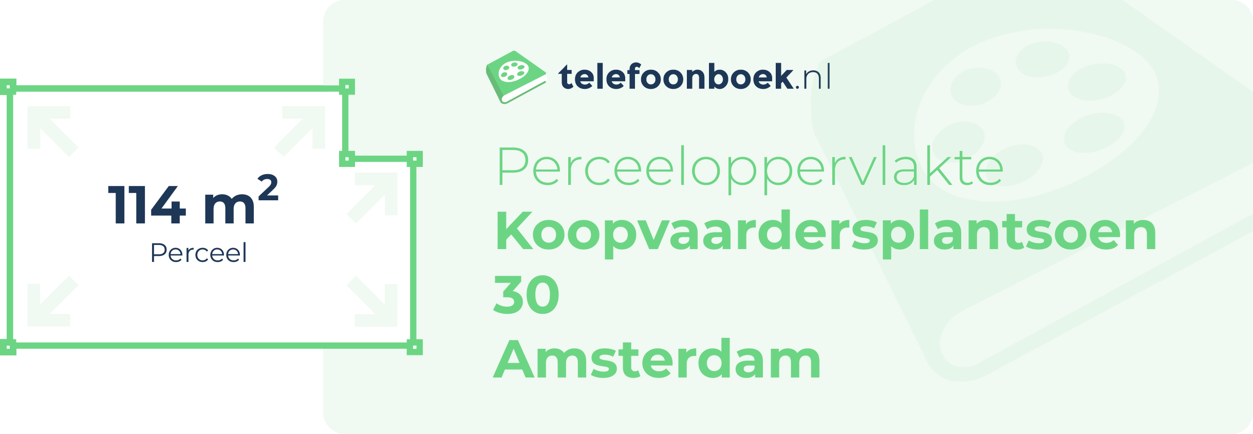 Perceeloppervlakte Koopvaardersplantsoen 30 Amsterdam