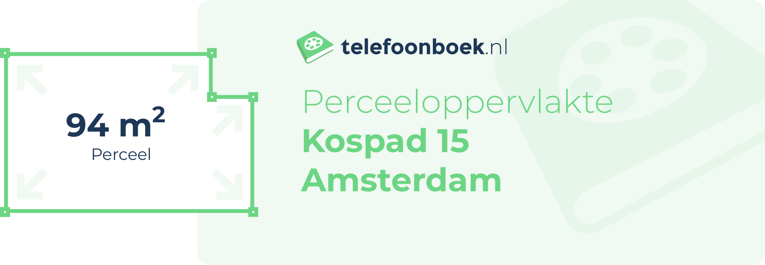 Perceeloppervlakte Kospad 15 Amsterdam