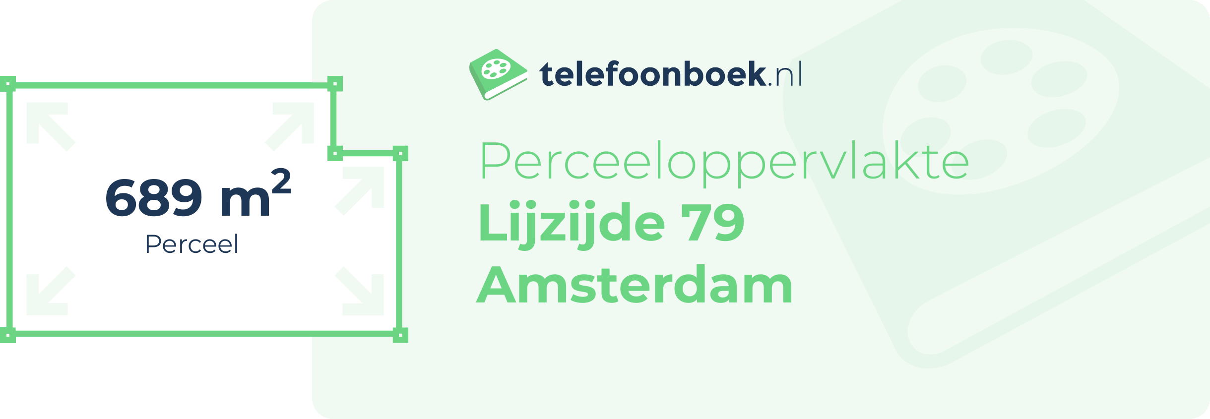 Perceeloppervlakte Lijzijde 79 Amsterdam