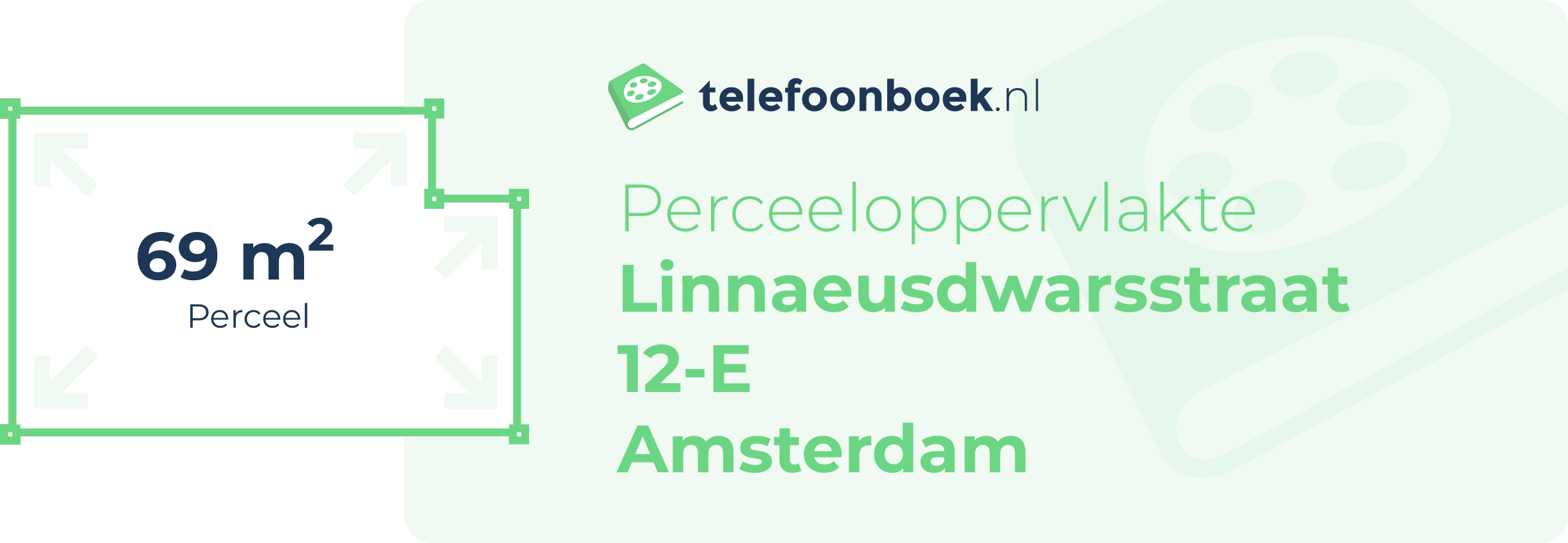 Perceeloppervlakte Linnaeusdwarsstraat 12-E Amsterdam