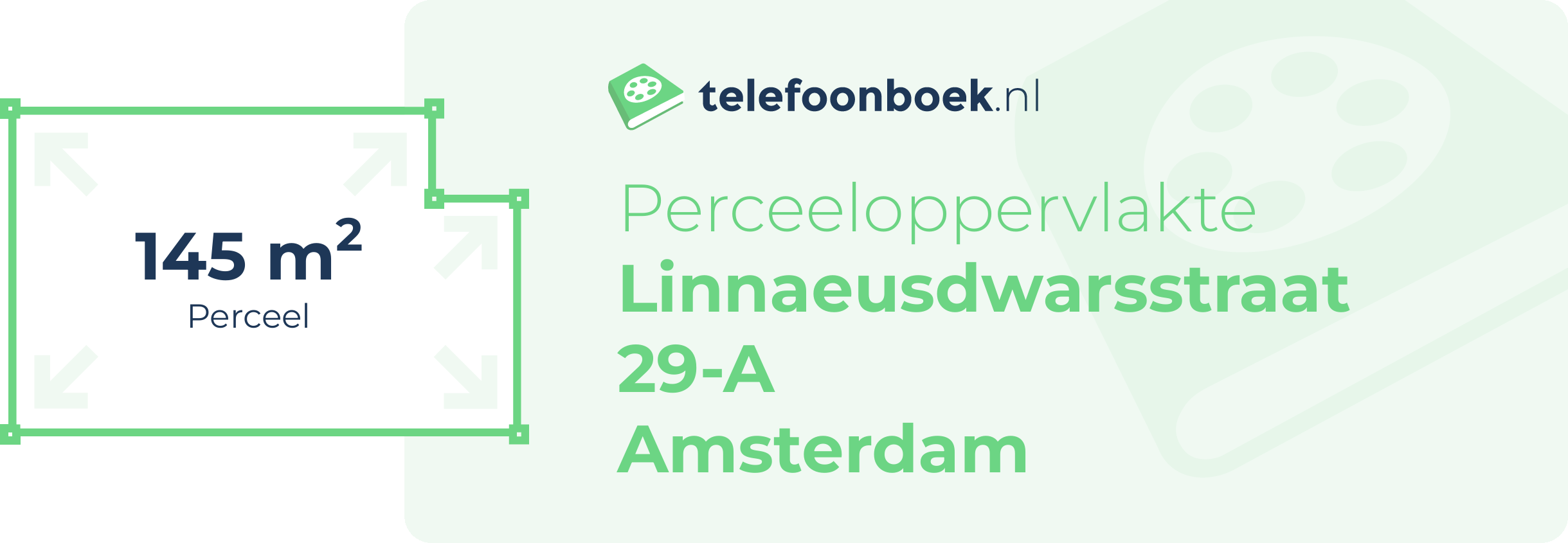 Perceeloppervlakte Linnaeusdwarsstraat 29-A Amsterdam