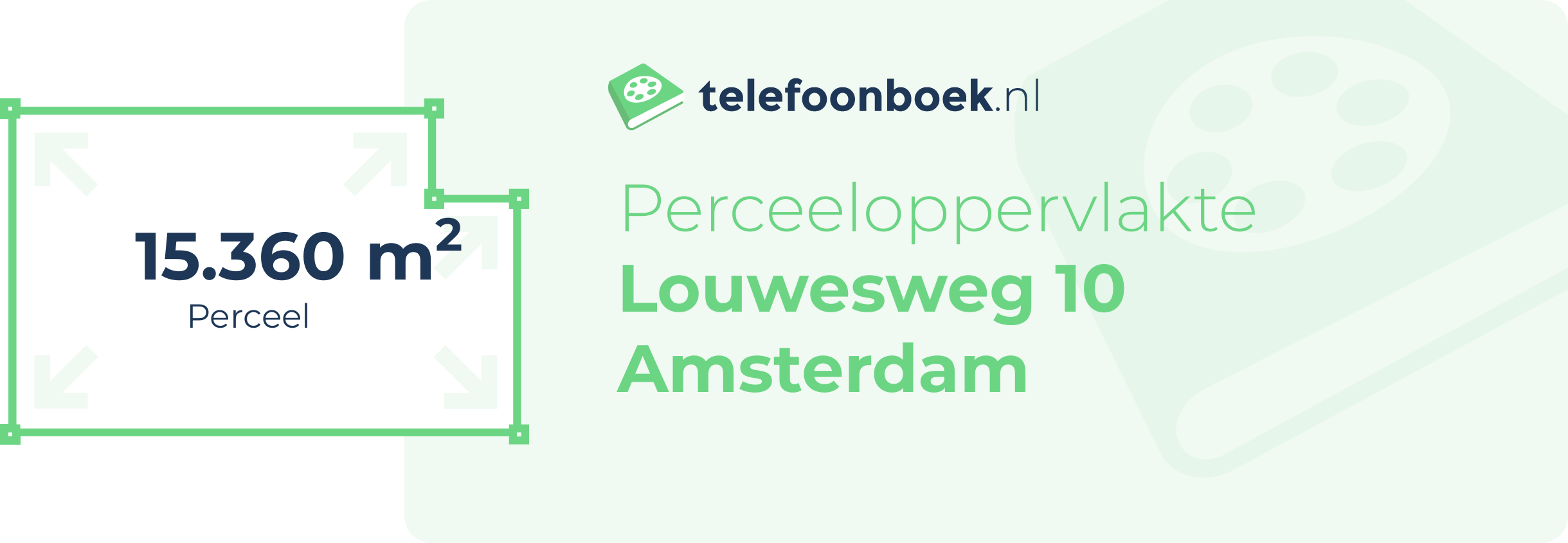 Perceeloppervlakte Louwesweg 10 Amsterdam