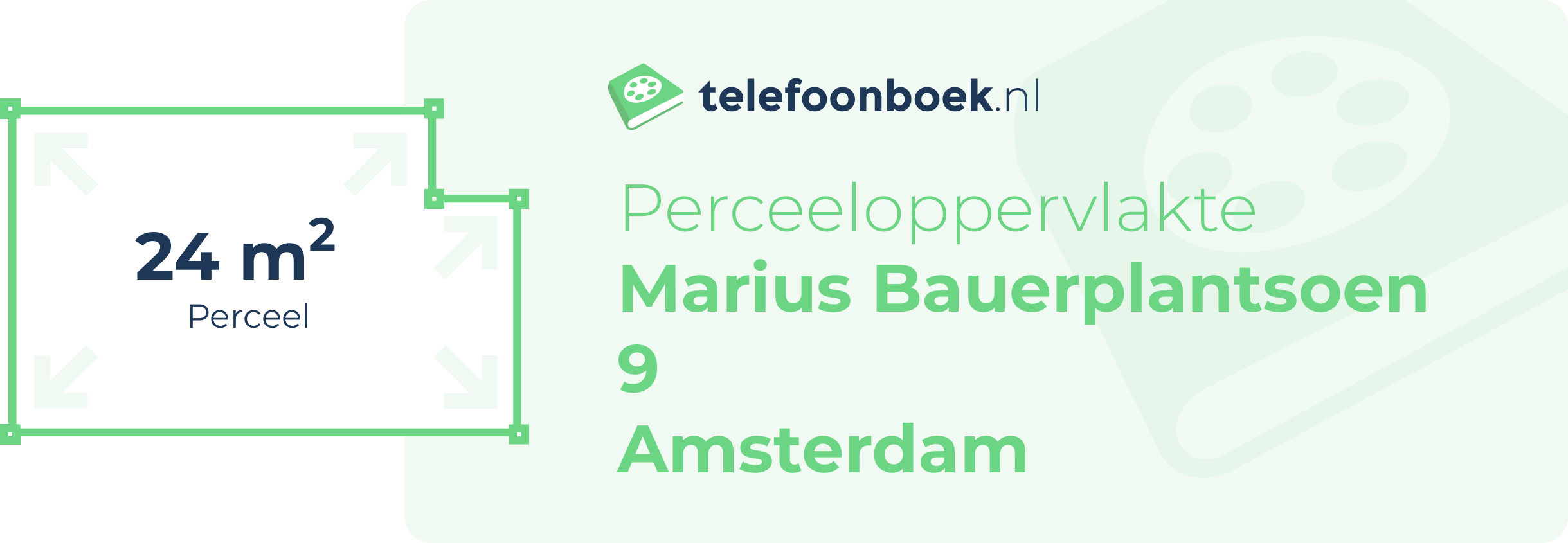Perceeloppervlakte Marius Bauerplantsoen 9 Amsterdam