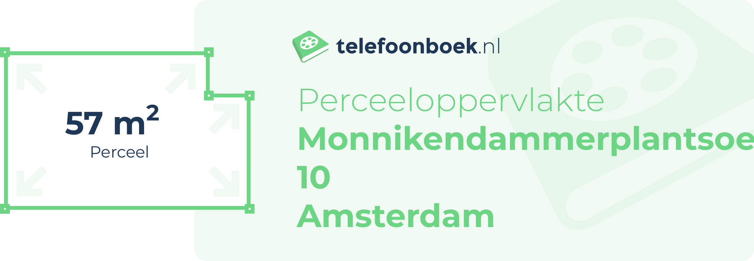 Perceeloppervlakte Monnikendammerplantsoen 10 Amsterdam