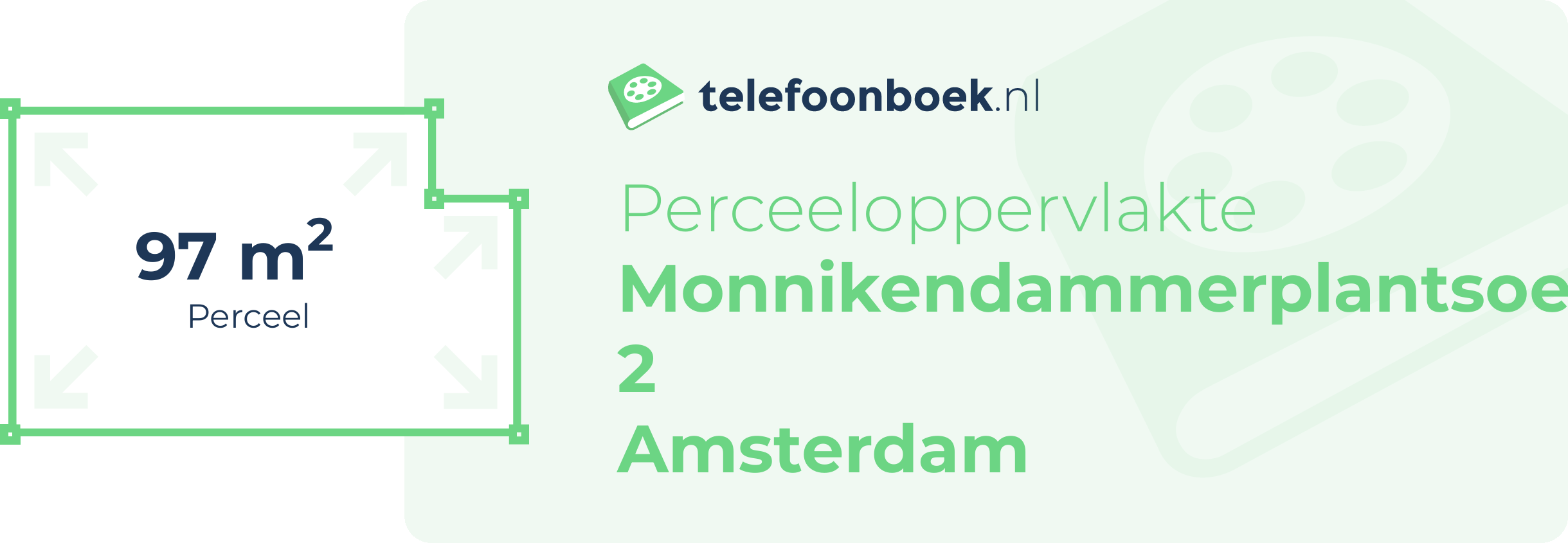 Perceeloppervlakte Monnikendammerplantsoen 2 Amsterdam