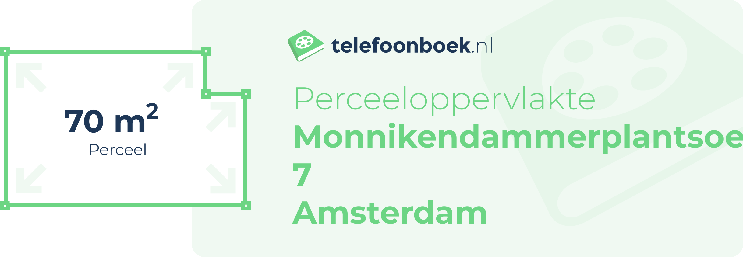 Perceeloppervlakte Monnikendammerplantsoen 7 Amsterdam