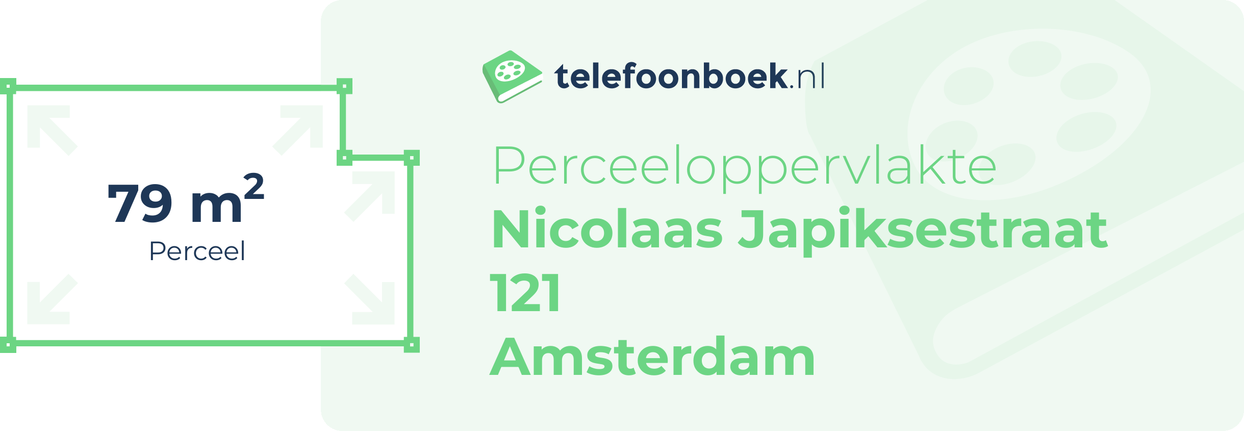 Perceeloppervlakte Nicolaas Japiksestraat 121 Amsterdam