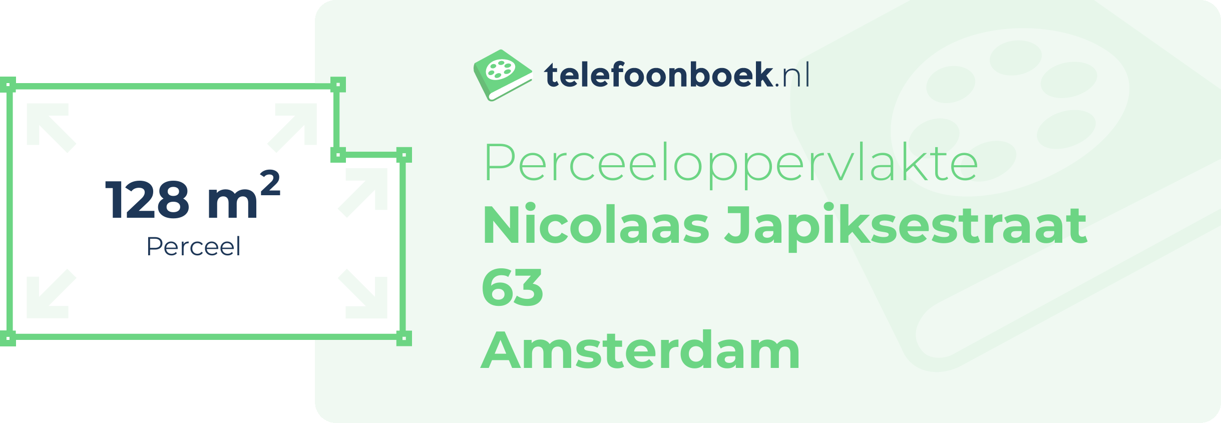 Perceeloppervlakte Nicolaas Japiksestraat 63 Amsterdam