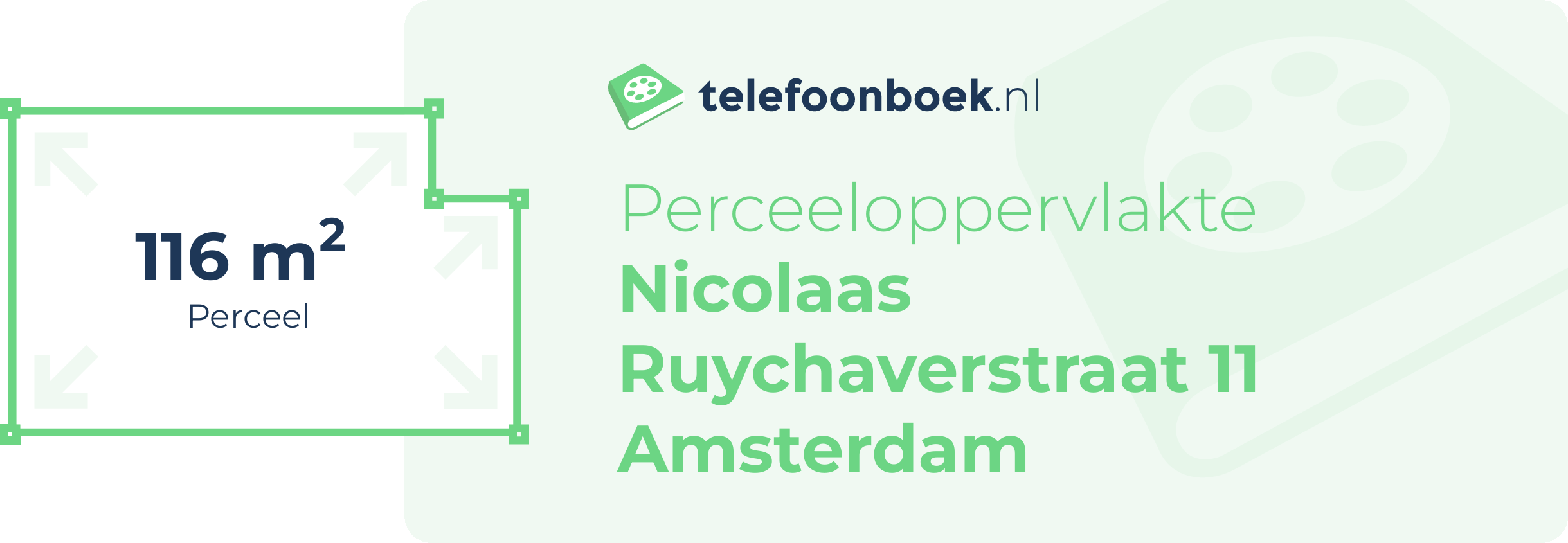 Perceeloppervlakte Nicolaas Ruychaverstraat 11 Amsterdam