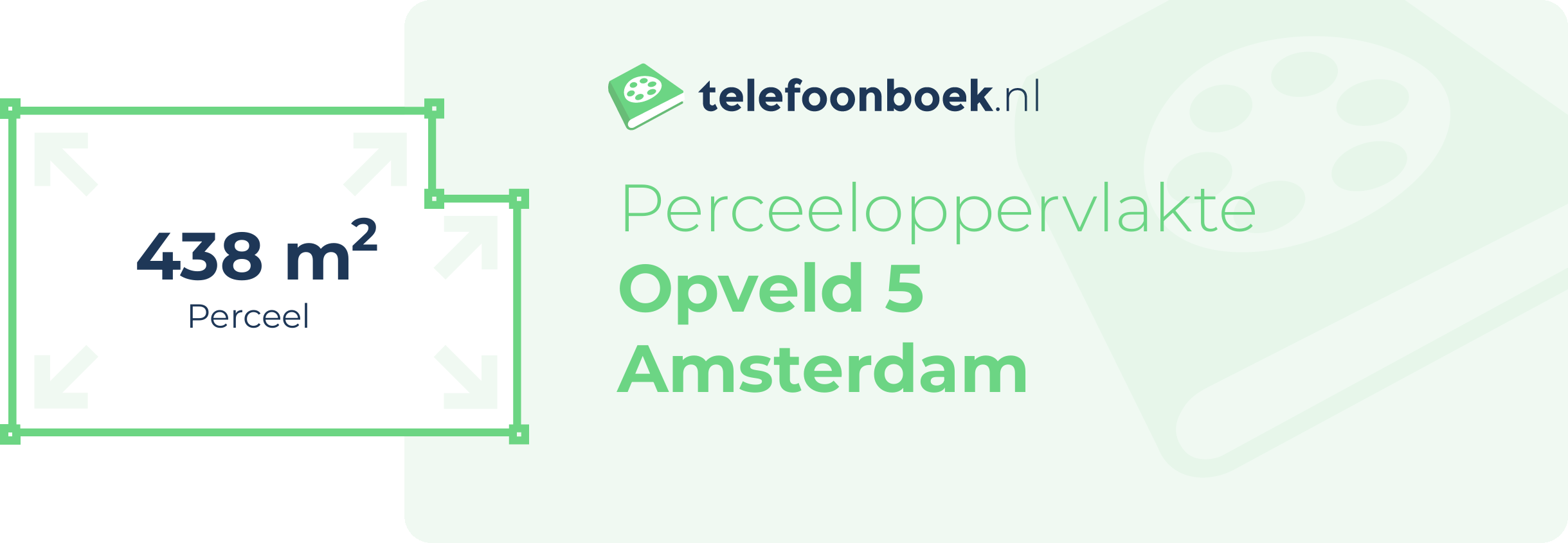 Perceeloppervlakte Opveld 5 Amsterdam