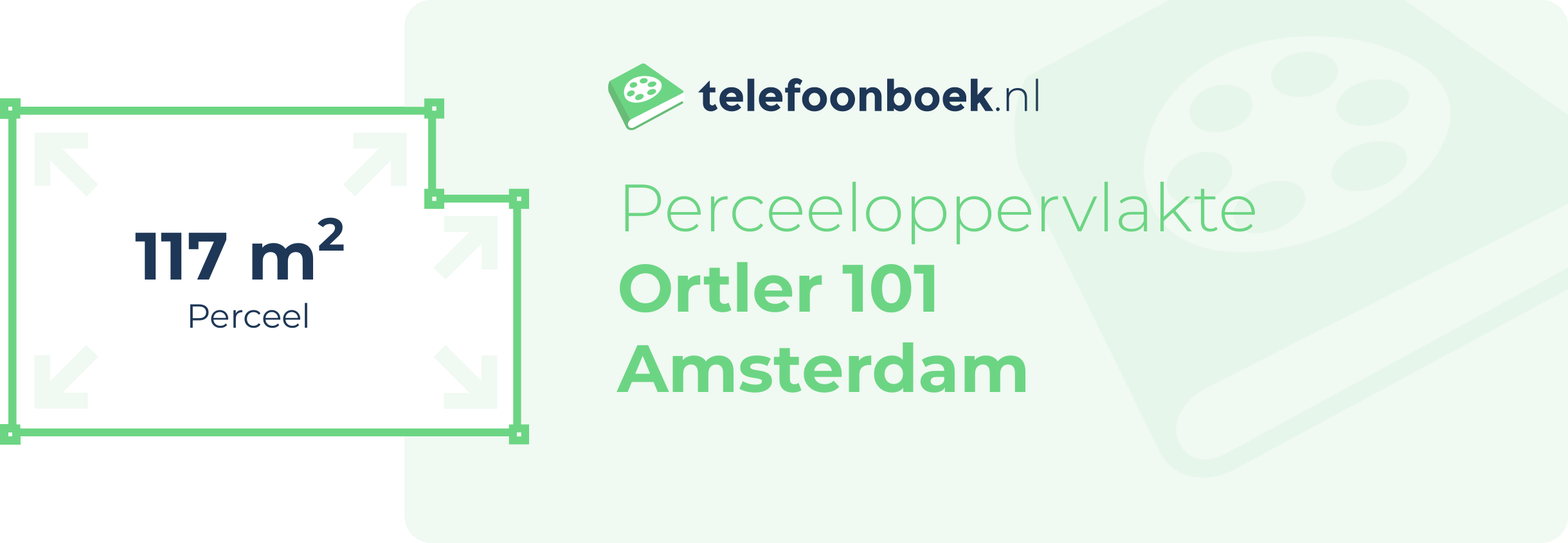 Perceeloppervlakte Ortler 101 Amsterdam