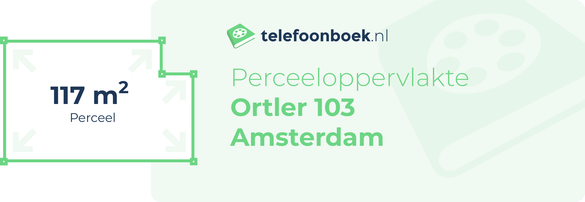 Perceeloppervlakte Ortler 103 Amsterdam