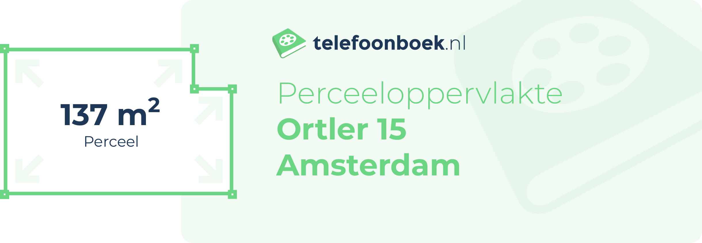 Perceeloppervlakte Ortler 15 Amsterdam