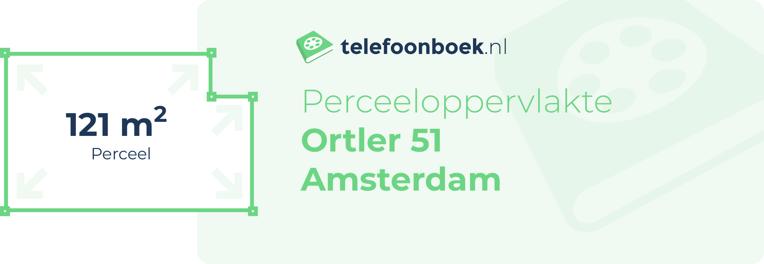 Perceeloppervlakte Ortler 51 Amsterdam