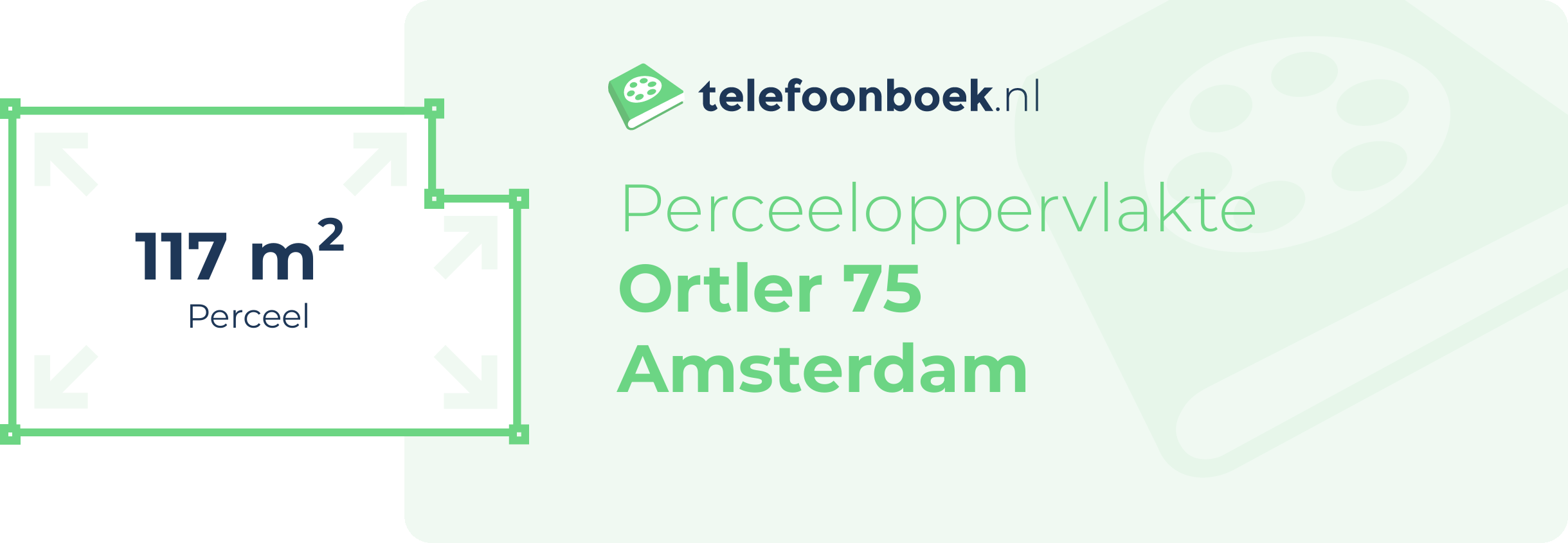 Perceeloppervlakte Ortler 75 Amsterdam