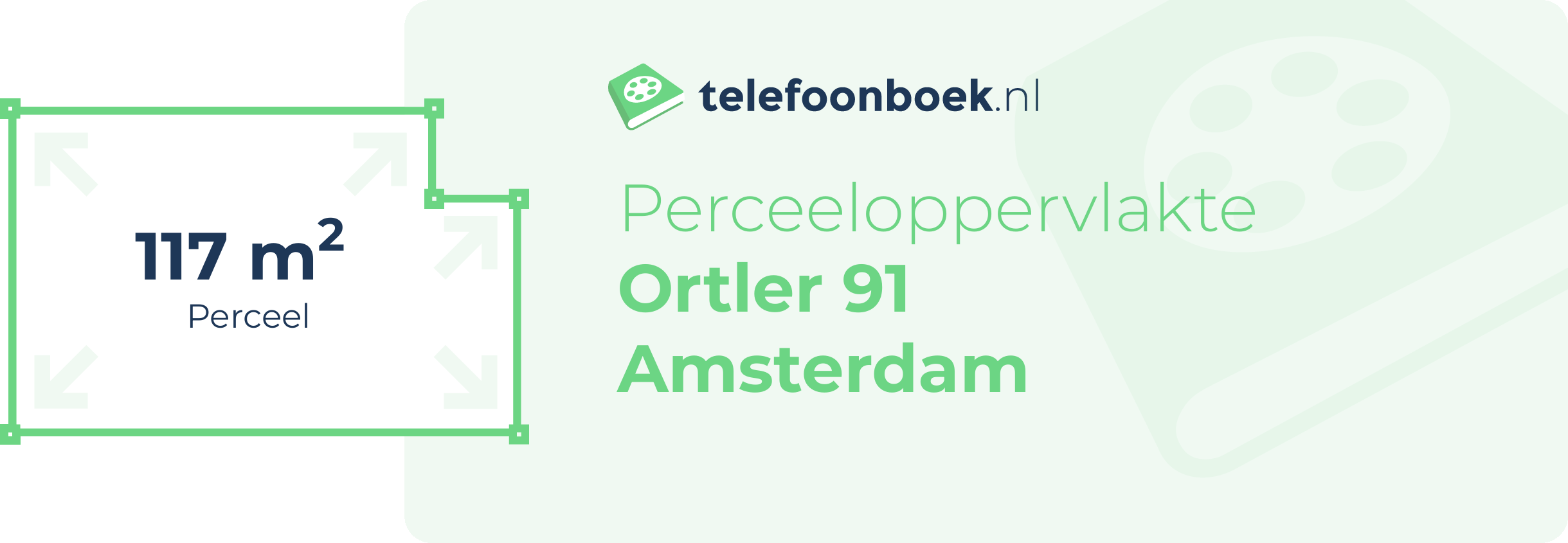 Perceeloppervlakte Ortler 91 Amsterdam