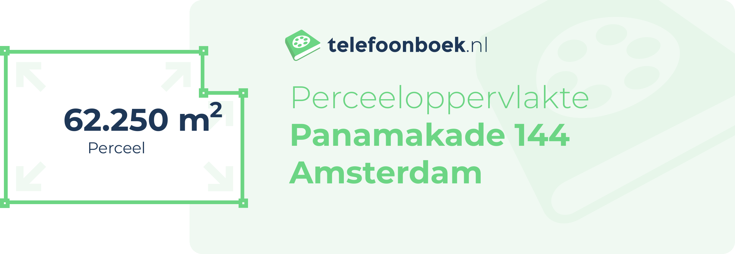 Perceeloppervlakte Panamakade 144 Amsterdam