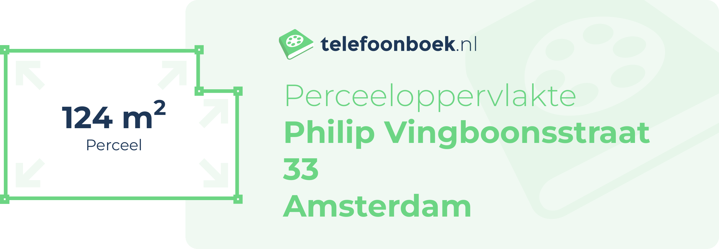 Perceeloppervlakte Philip Vingboonsstraat 33 Amsterdam