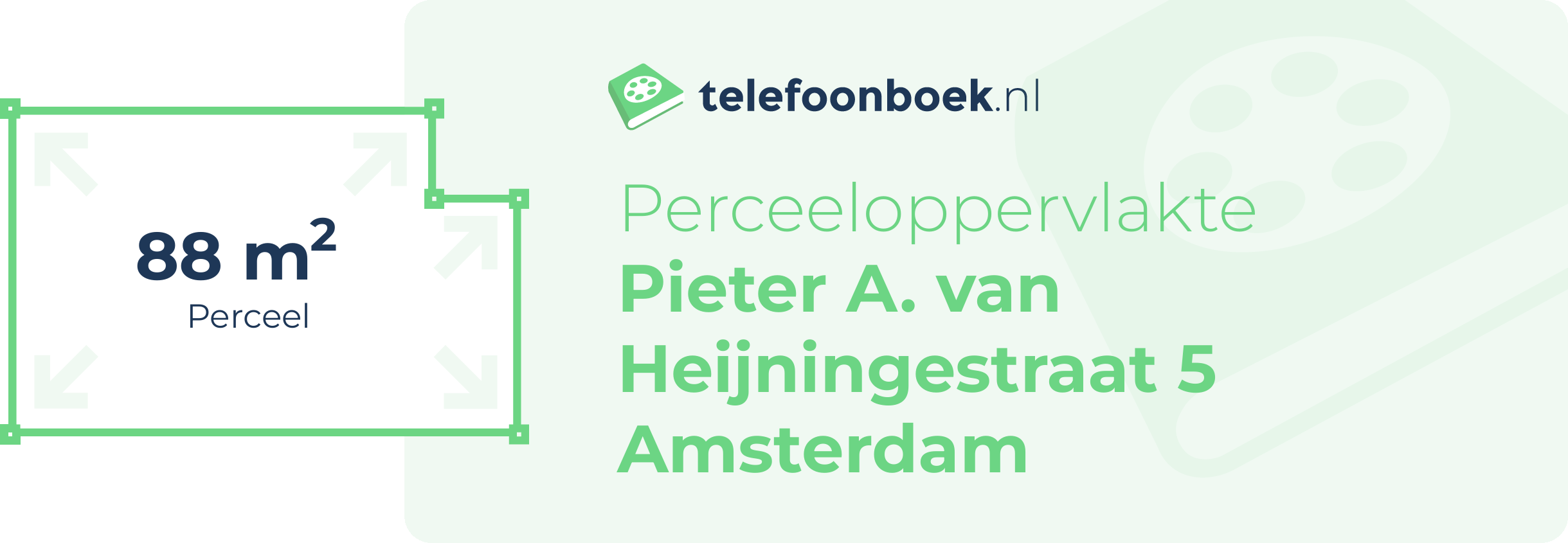Perceeloppervlakte Pieter A. Van Heijningestraat 5 Amsterdam