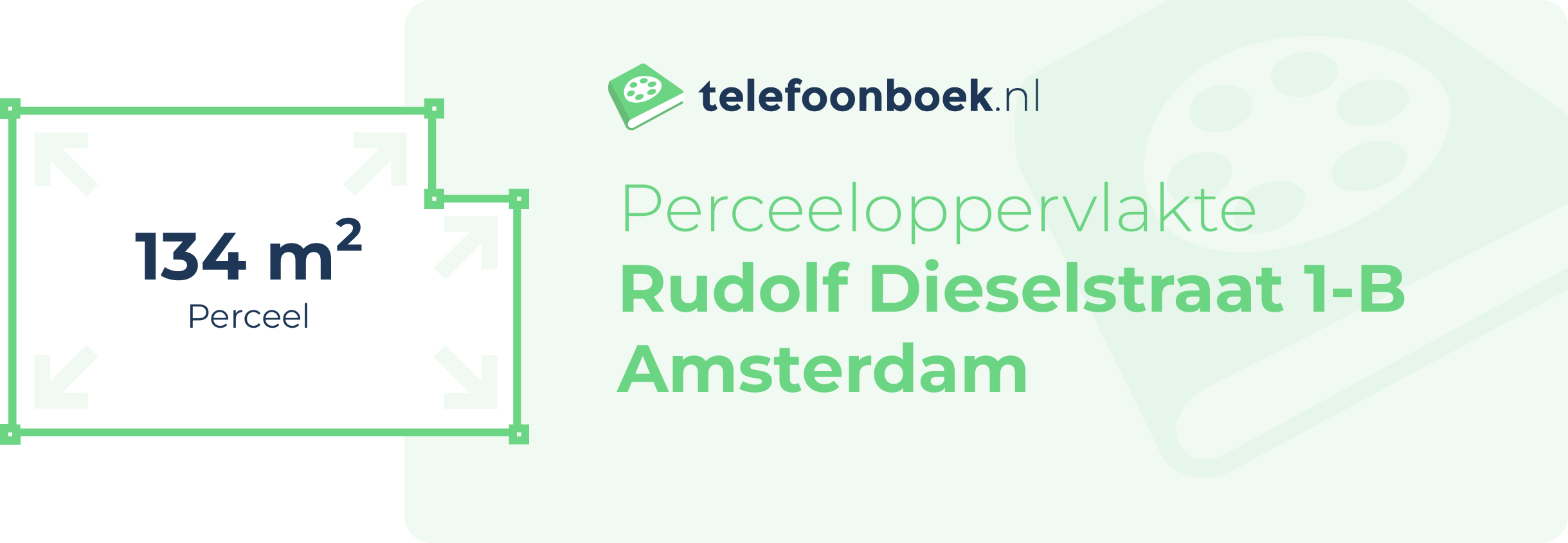 Perceeloppervlakte Rudolf Dieselstraat 1-B Amsterdam