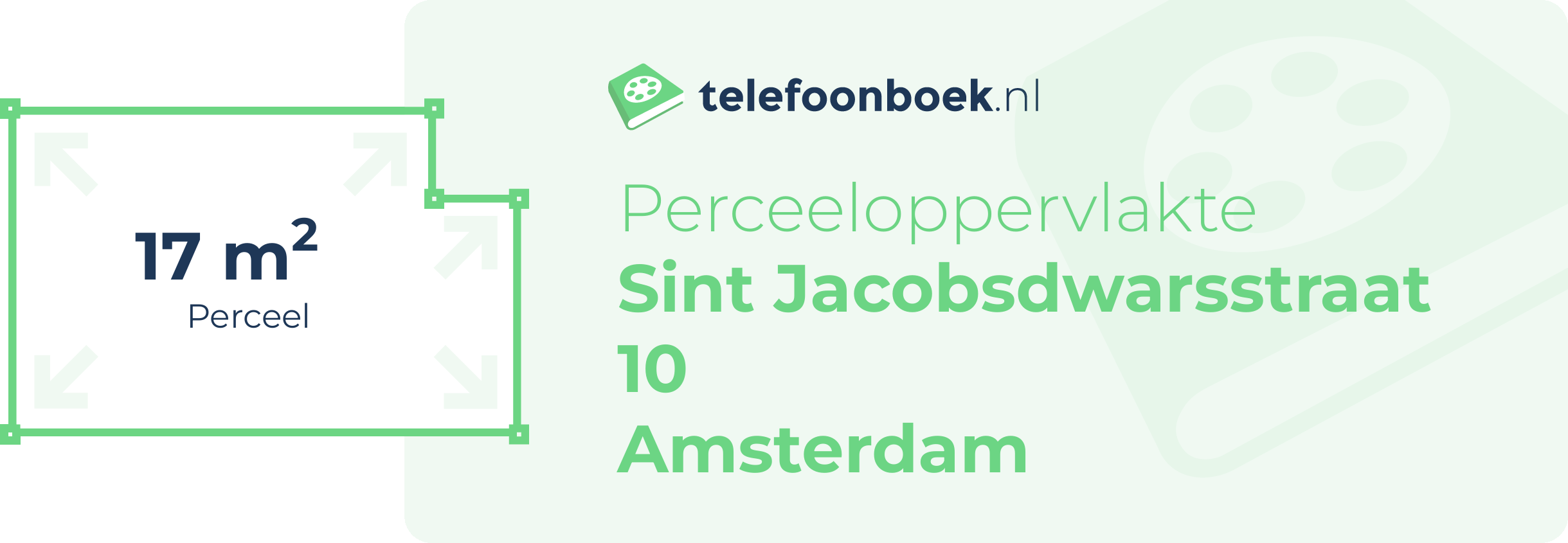 Perceeloppervlakte Sint Jacobsdwarsstraat 10 Amsterdam
