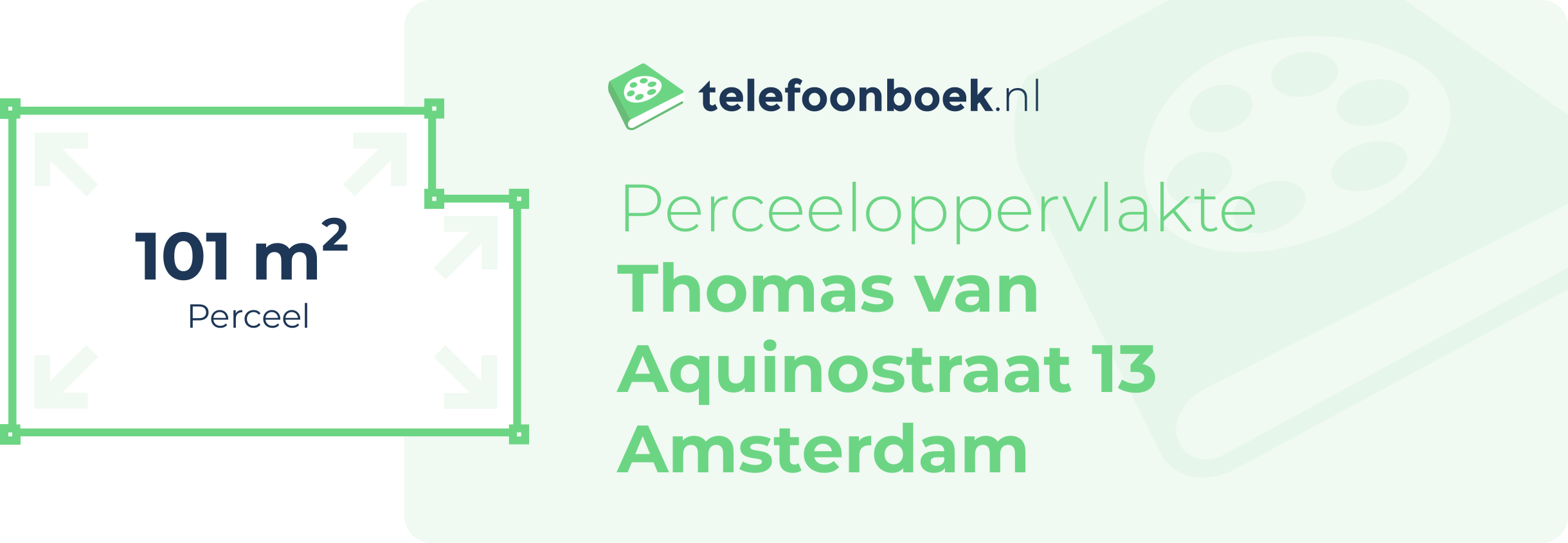 Perceeloppervlakte Thomas Van Aquinostraat 13 Amsterdam