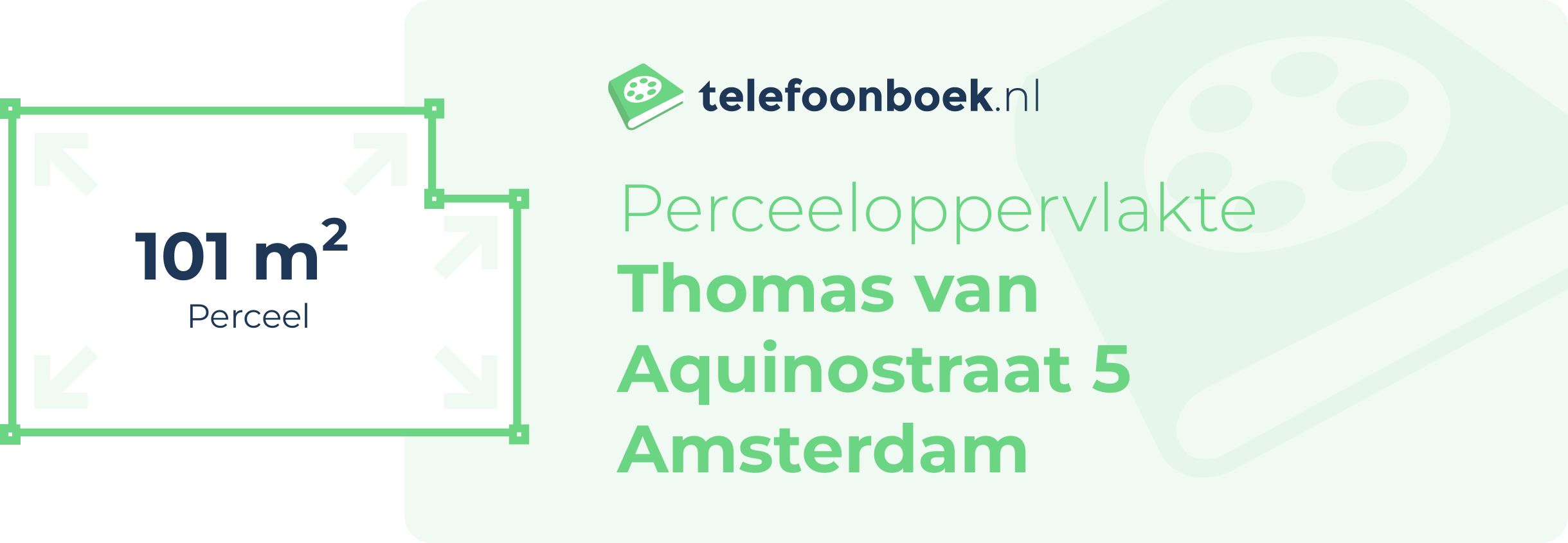 Perceeloppervlakte Thomas Van Aquinostraat 5 Amsterdam