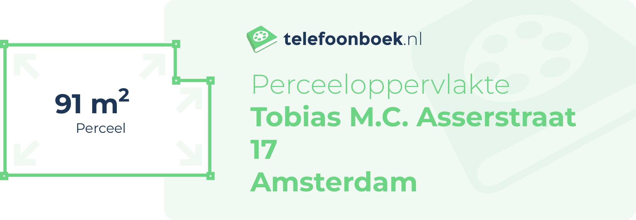 Perceeloppervlakte Tobias M.C. Asserstraat 17 Amsterdam