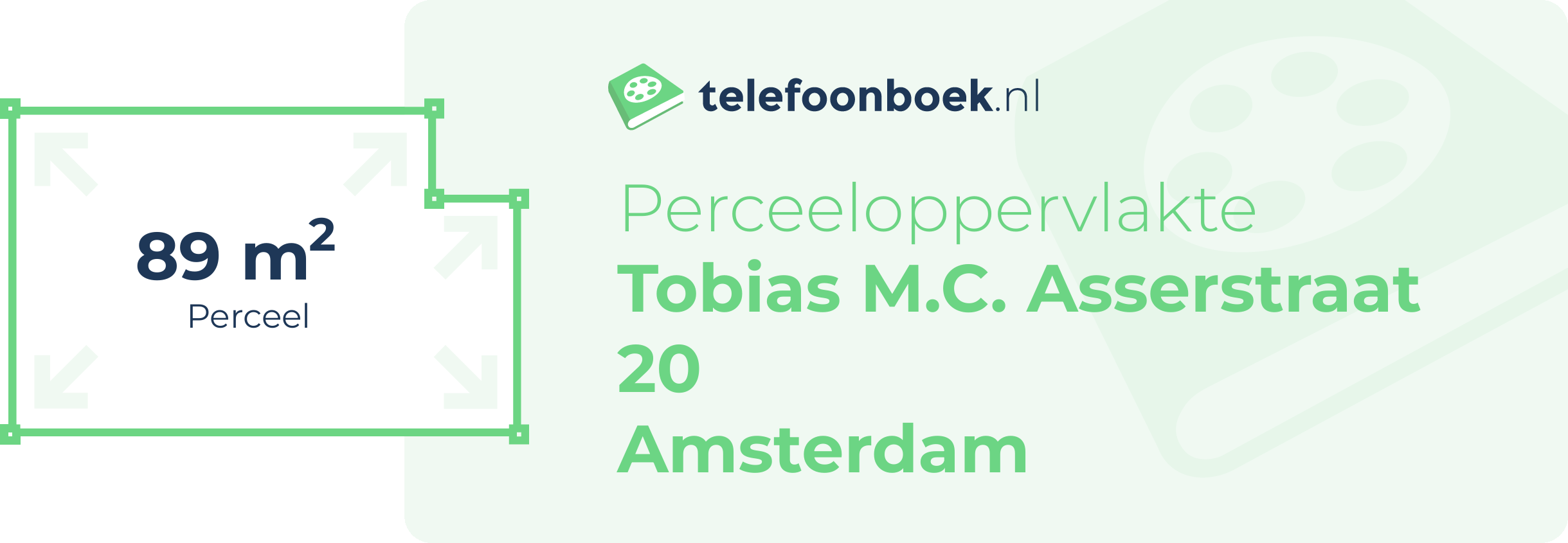 Perceeloppervlakte Tobias M.C. Asserstraat 20 Amsterdam