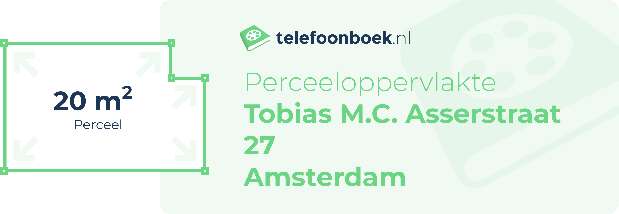 Perceeloppervlakte Tobias M.C. Asserstraat 27 Amsterdam