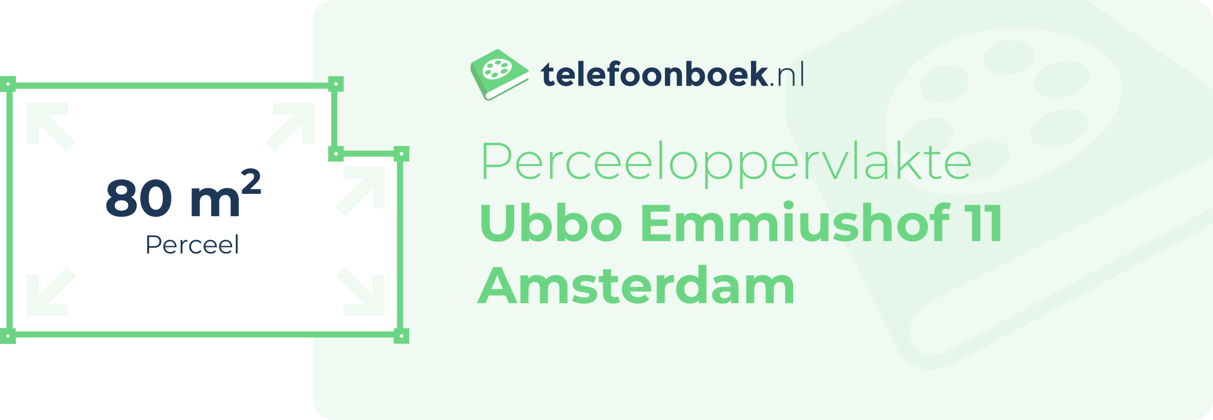 Perceeloppervlakte Ubbo Emmiushof 11 Amsterdam