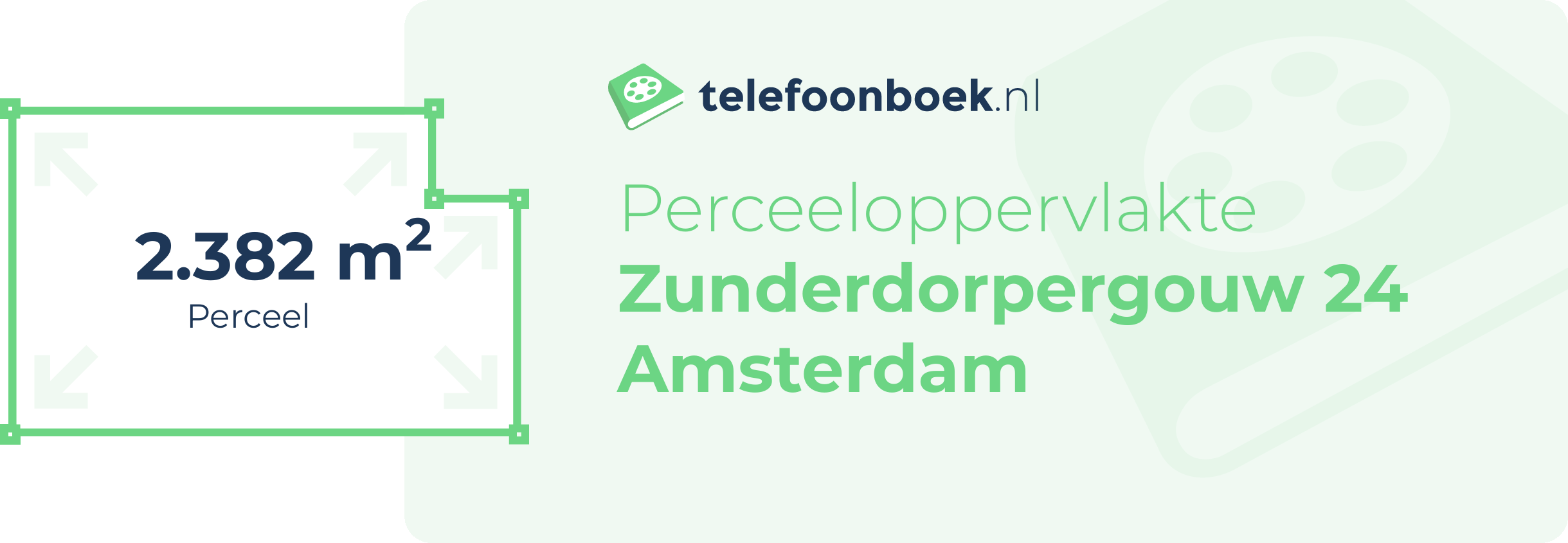 Perceeloppervlakte Zunderdorpergouw 24 Amsterdam