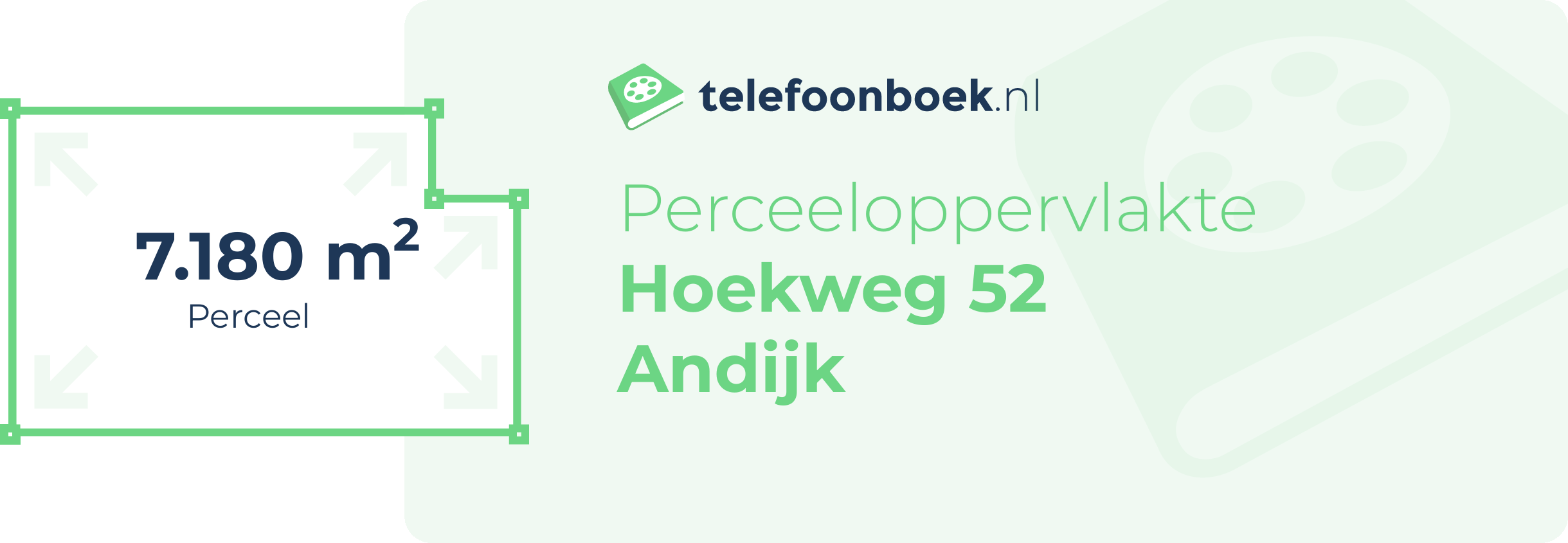 Perceeloppervlakte Hoekweg 52 Andijk