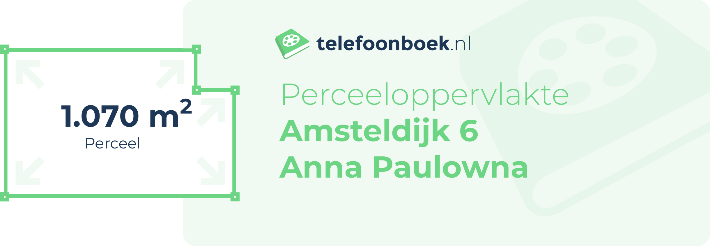 Perceeloppervlakte Amsteldijk 6 Anna Paulowna