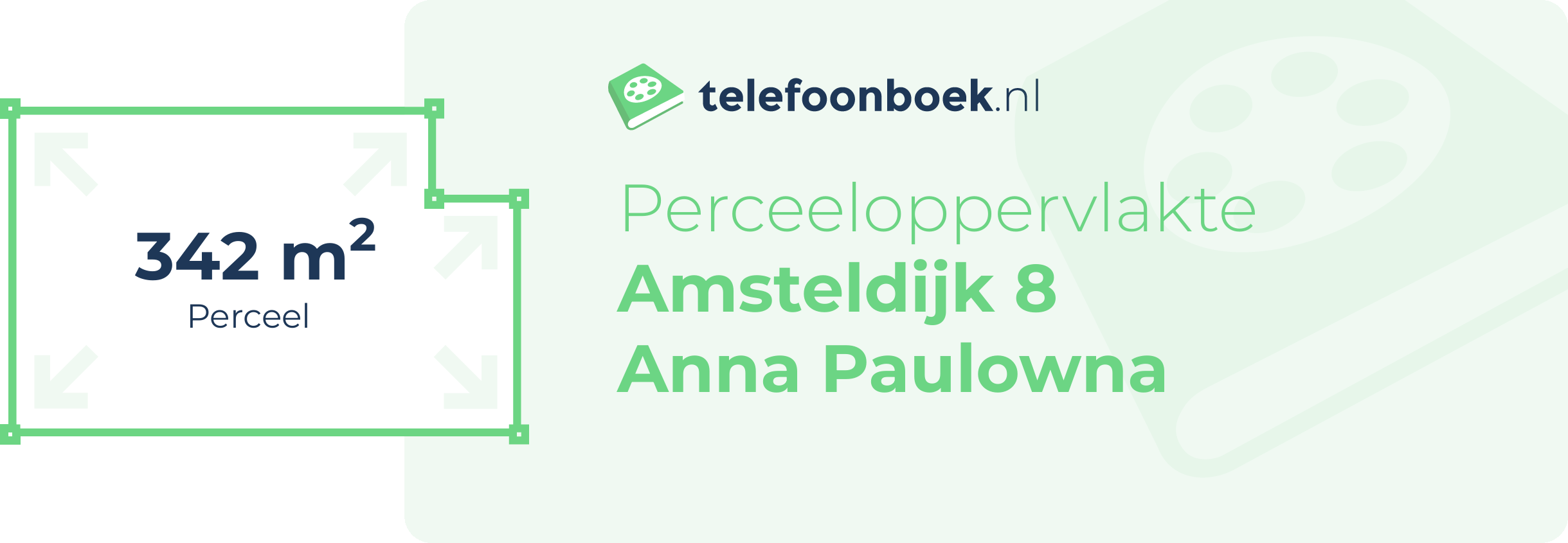 Perceeloppervlakte Amsteldijk 8 Anna Paulowna