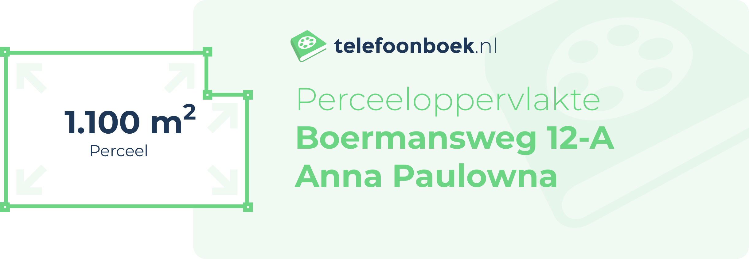 Perceeloppervlakte Boermansweg 12-A Anna Paulowna