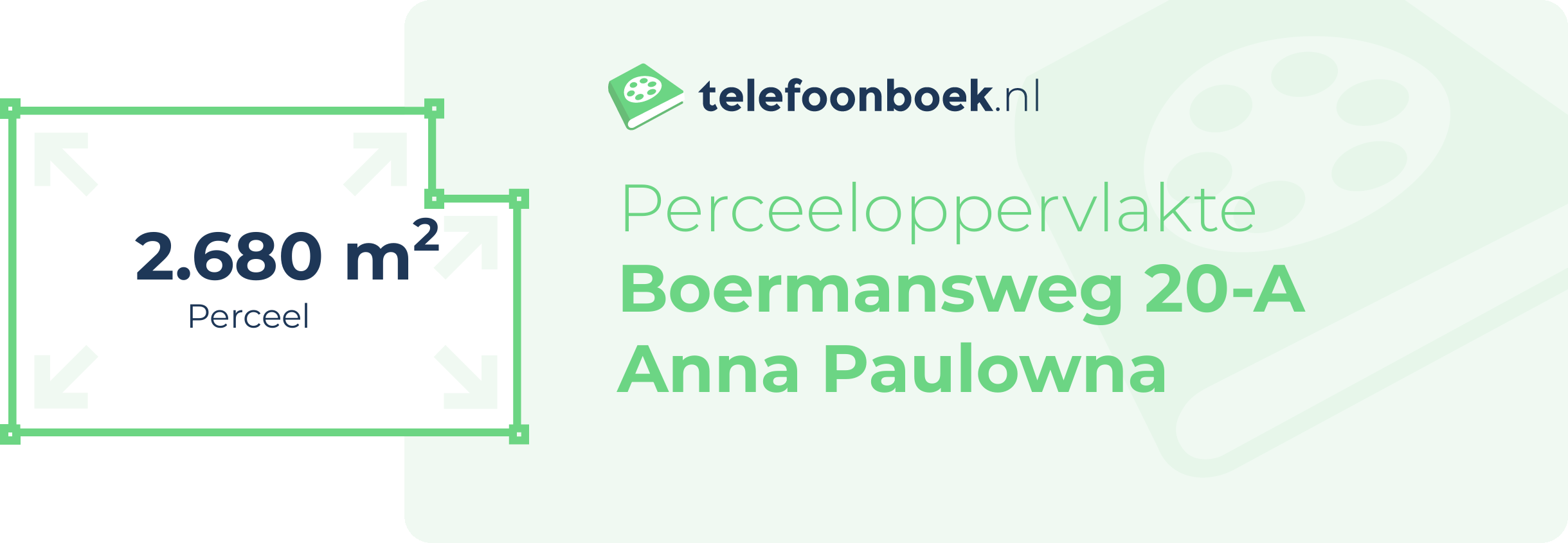 Perceeloppervlakte Boermansweg 20-A Anna Paulowna