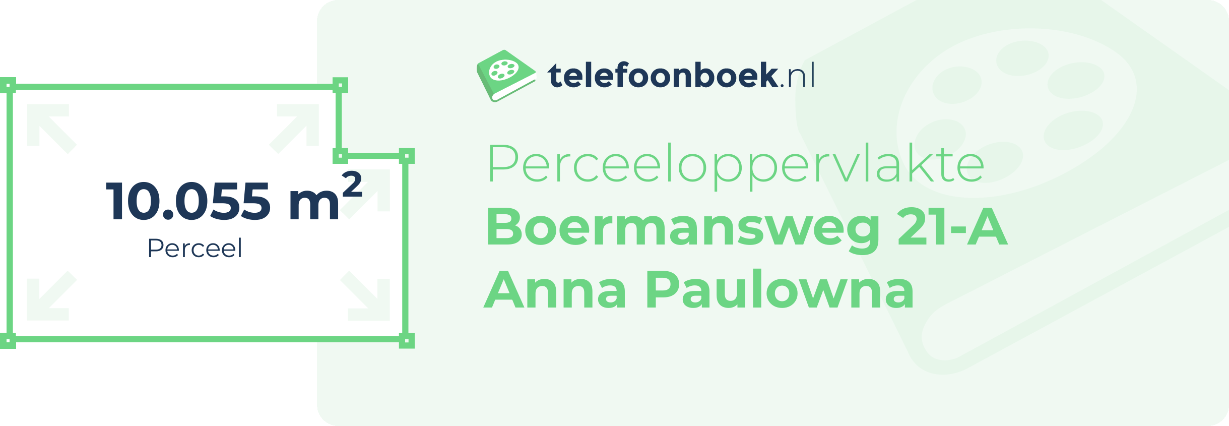 Perceeloppervlakte Boermansweg 21-A Anna Paulowna