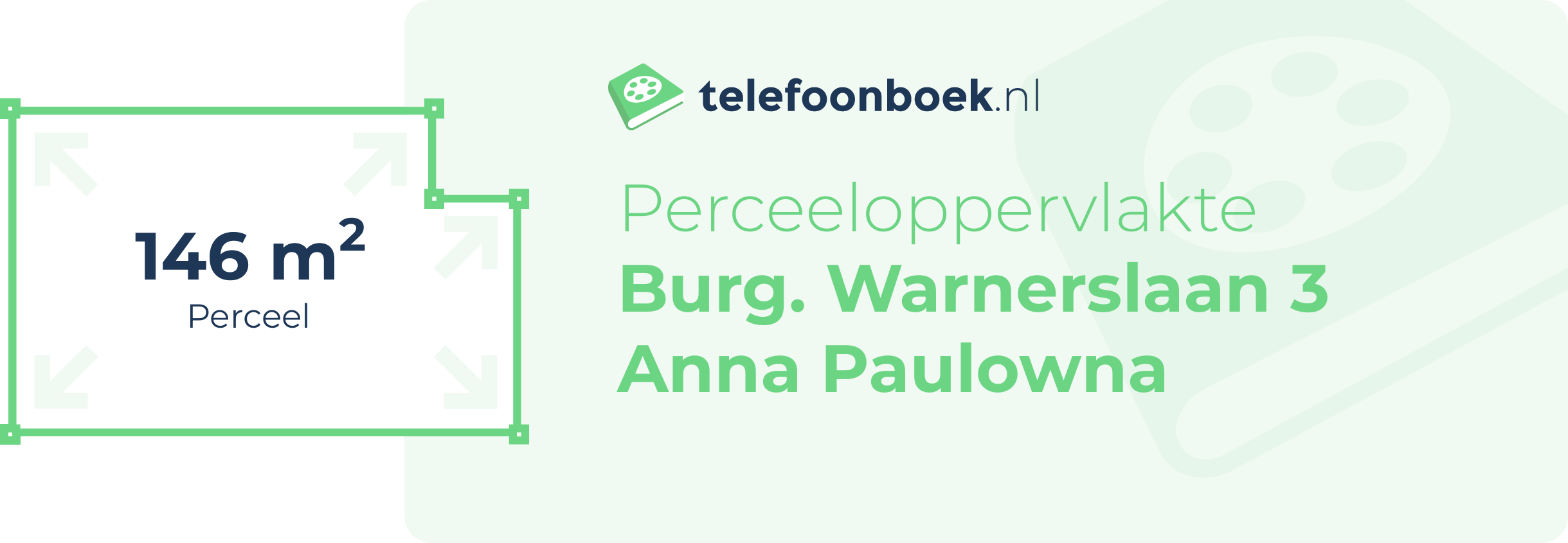 Perceeloppervlakte Burg. Warnerslaan 3 Anna Paulowna