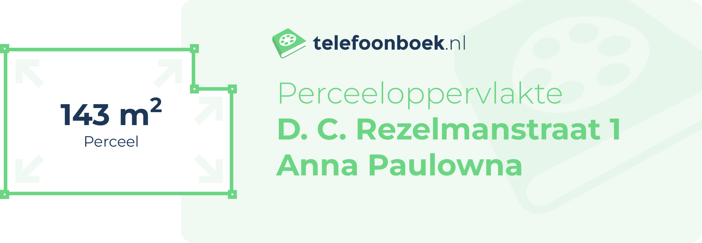 Perceeloppervlakte D. C. Rezelmanstraat 1 Anna Paulowna