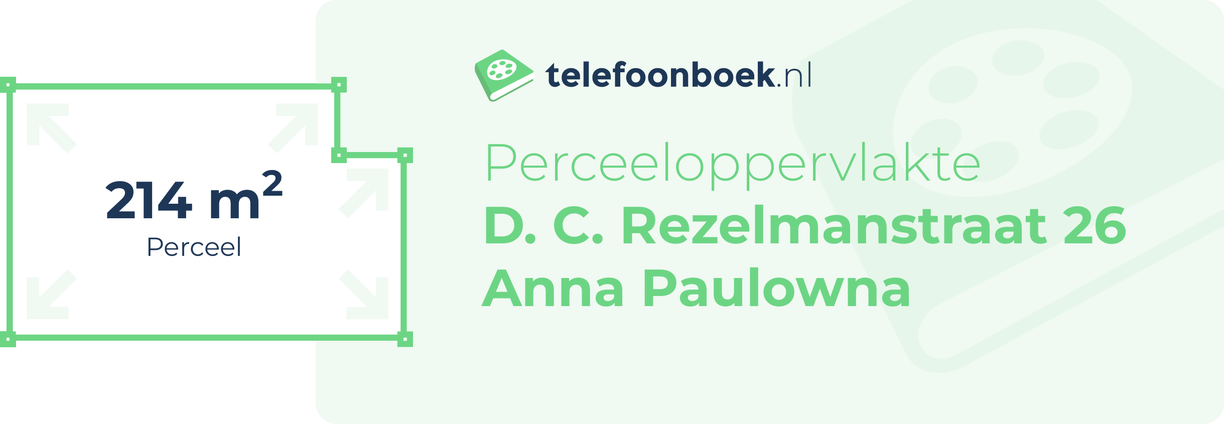 Perceeloppervlakte D. C. Rezelmanstraat 26 Anna Paulowna