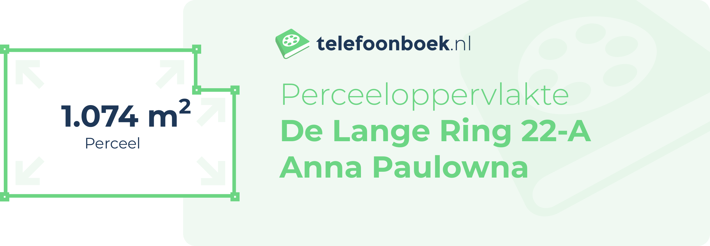 Perceeloppervlakte De Lange Ring 22-A Anna Paulowna