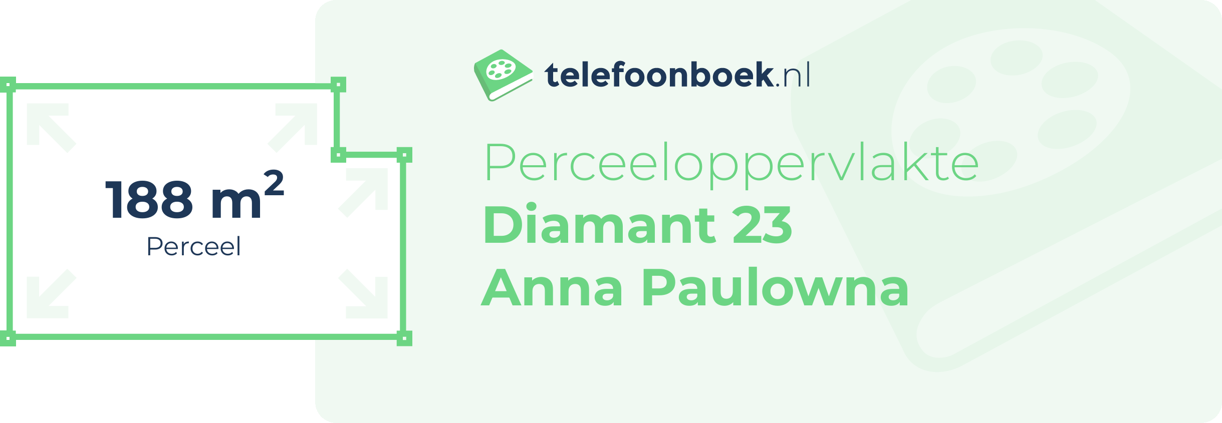 Perceeloppervlakte Diamant 23 Anna Paulowna