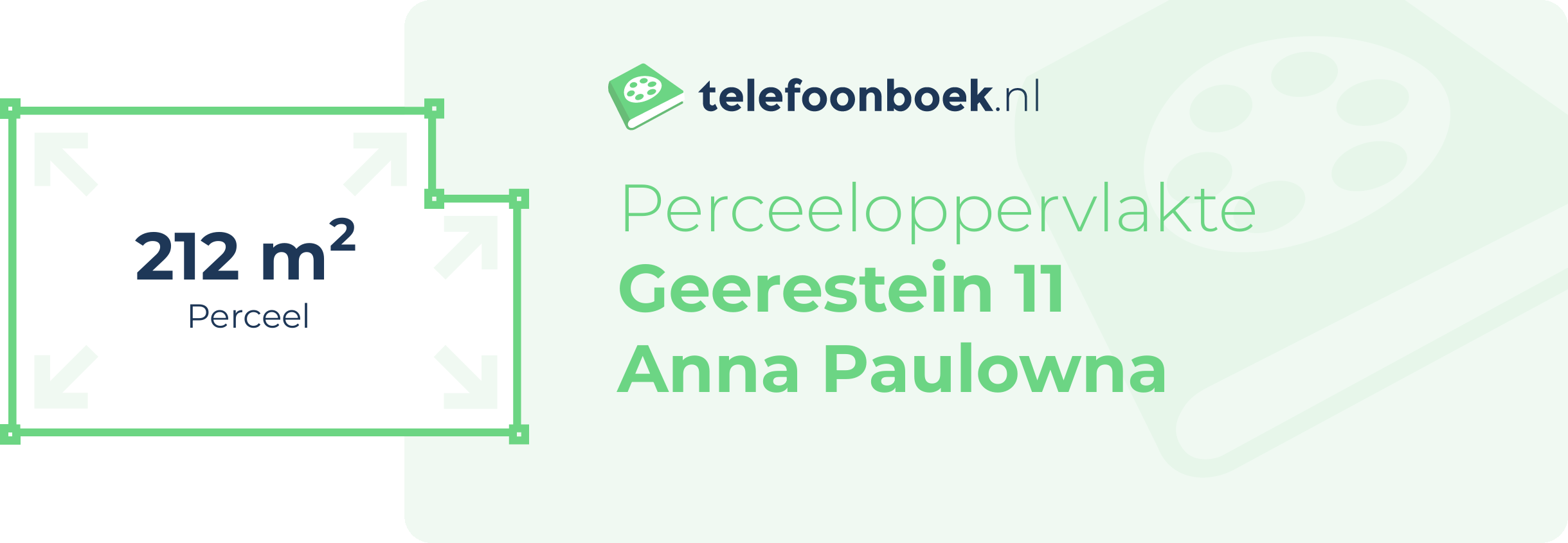 Perceeloppervlakte Geerestein 11 Anna Paulowna